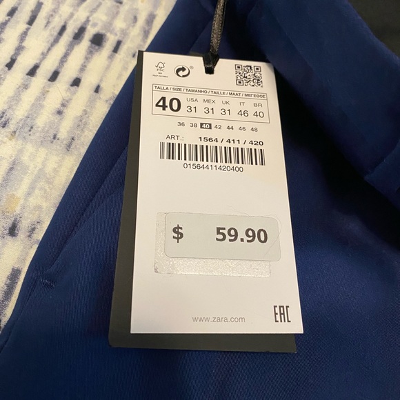 Zara men’s Slim Fit Pants NWT - Picture 3 of 4